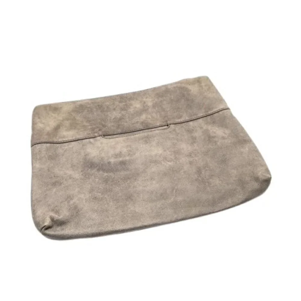 Hobo Taupe Suede Leather Tote Bag